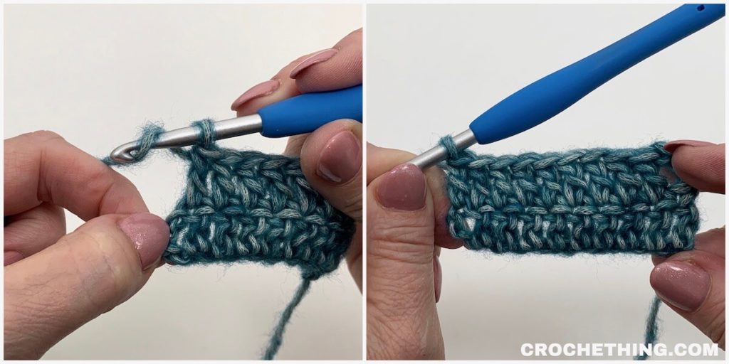 Learn how to make a double crochet stitch - tutorial