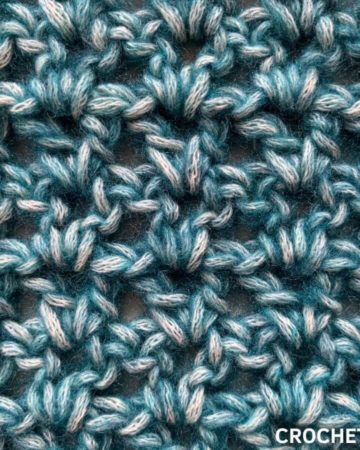 Learn how to make a crochet V-stitch tutorial