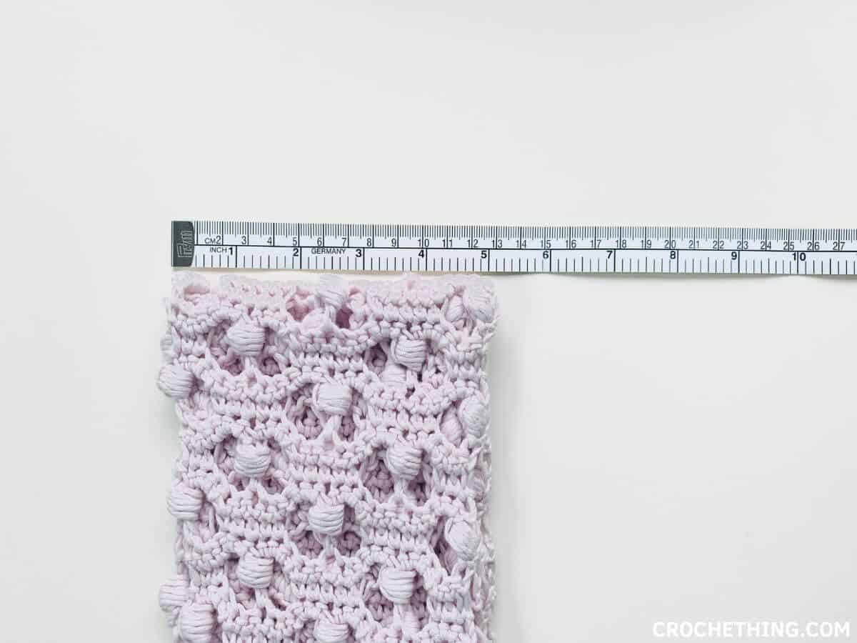 Blocked Puff Stitch Scarf - free crochet pattern for beginners