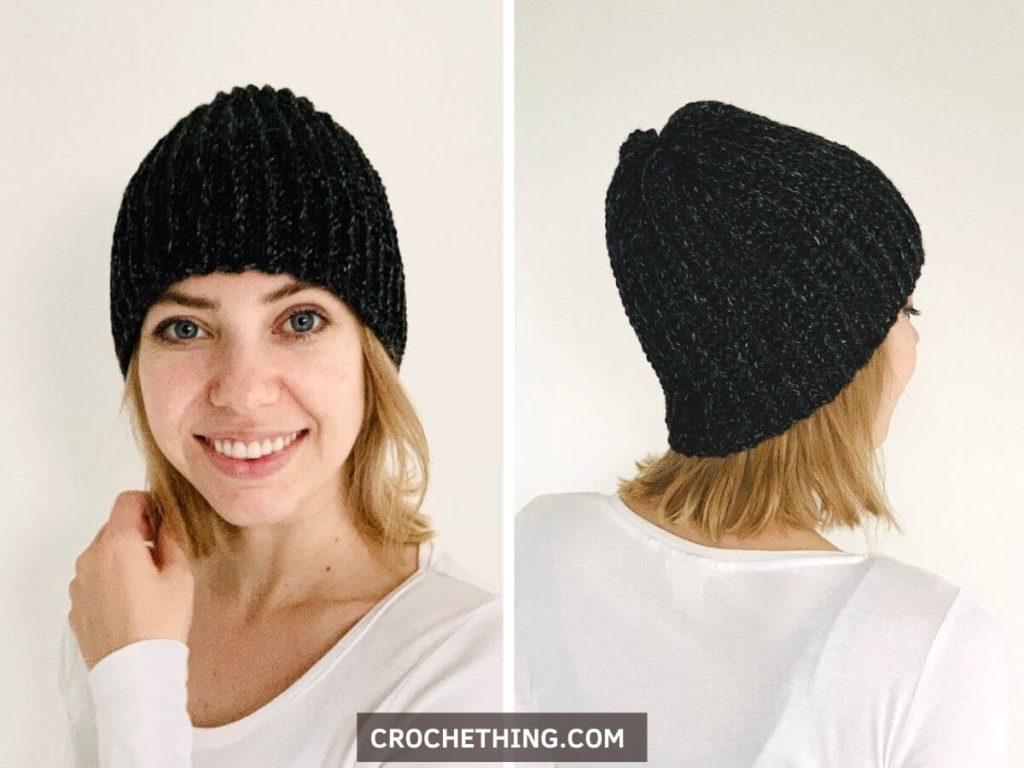 Easy Peasy Family Beanie - crochet unisex beanie free pattern