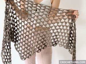 Tri Tra Triangle Shawl - free crochet pattern on crochething.com