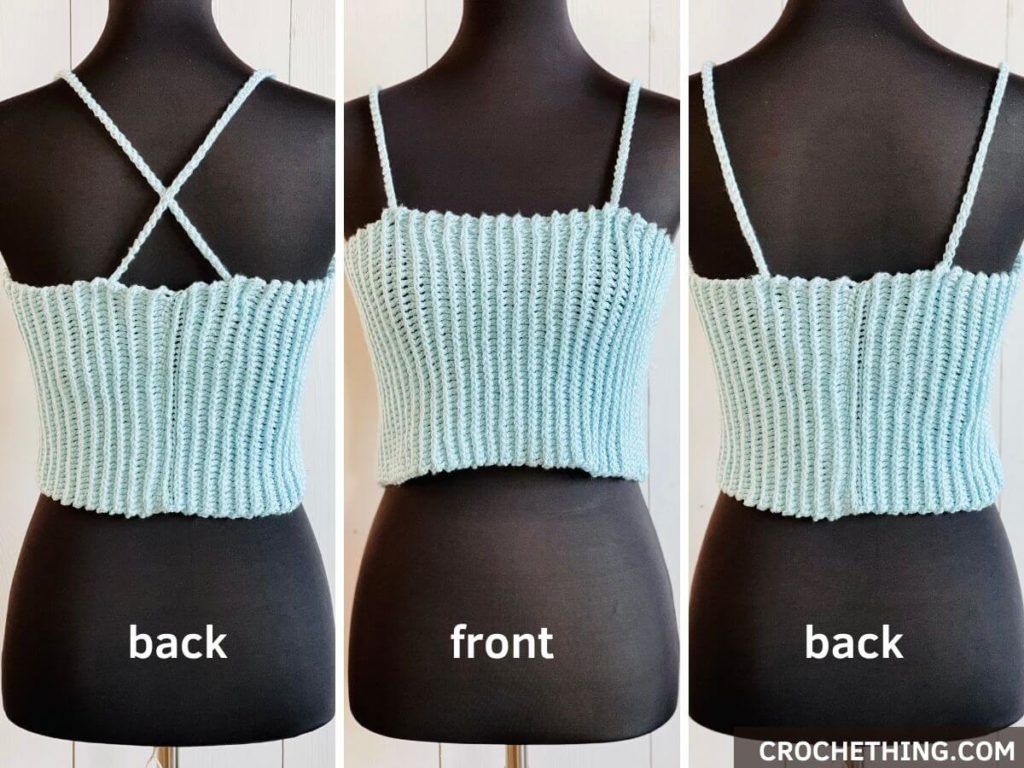 Easy crochet top for beginners - free crochet pattern (size XS-5XL)