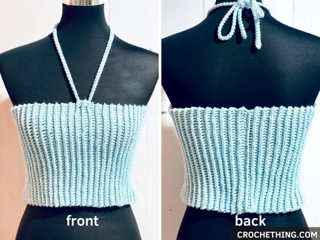 Easy crochet top for beginners - free crochet pattern (size XS-5XL)